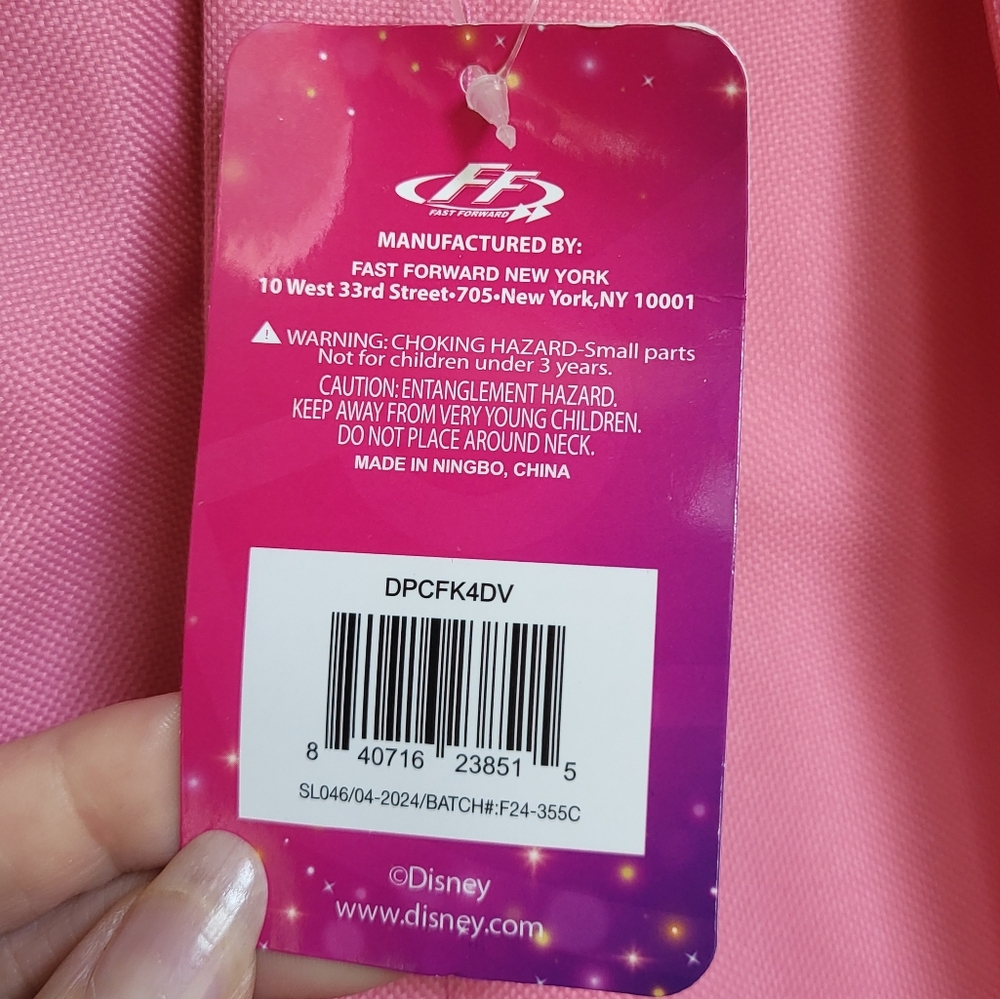 DISNEY PRINCESS Pink 17" Backpack NWT - Picture 4 of 7